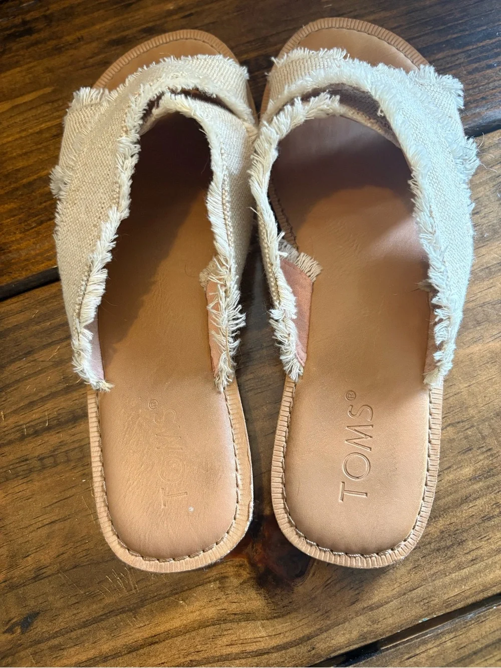 TOMS Viv Natural Jute Slide Sandals